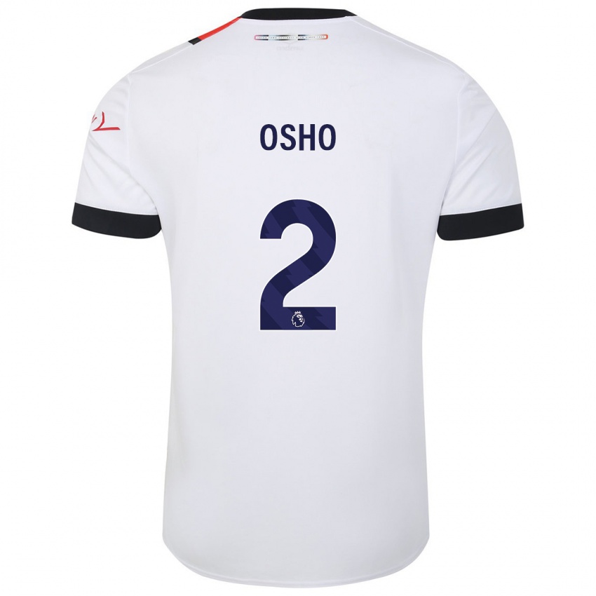 Homem Camisola Gabriel Osho #2 Branco Alternativa 2023/24 Camisa Brasil