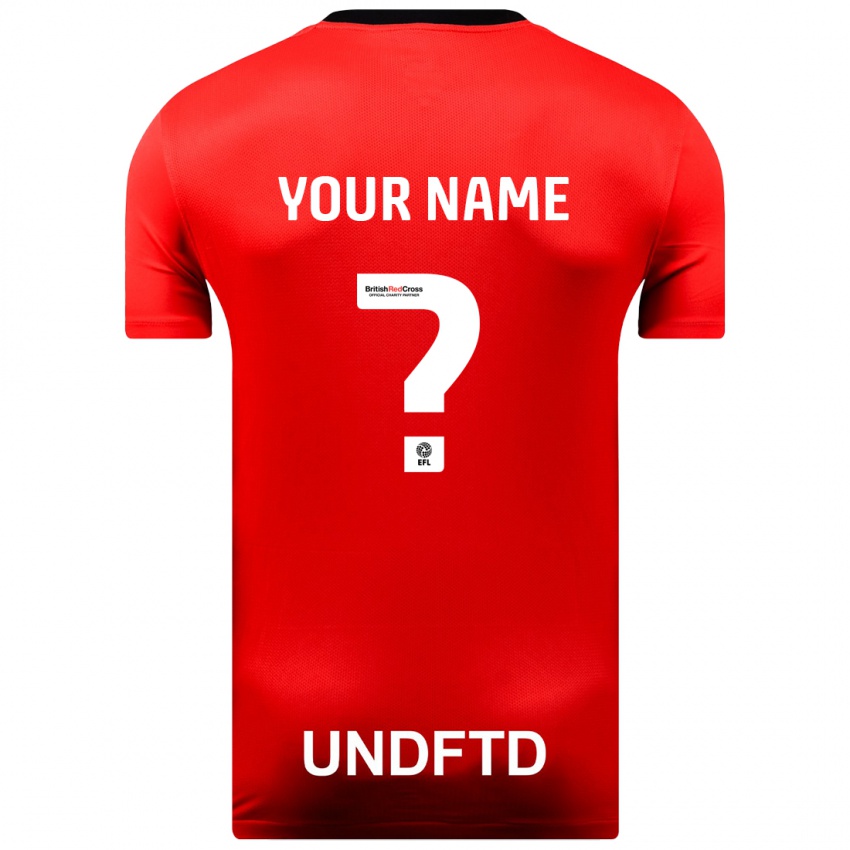 Homem Camisola Seu Nome #0 Vermelho Alternativa 2023/24 Camisa Brasil