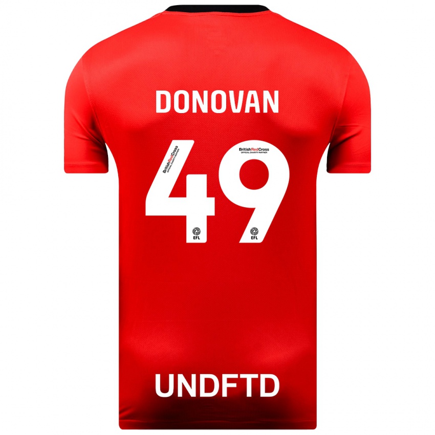 Homem Camisola Romelle Donovan #49 Vermelho Alternativa 2023/24 Camisa Brasil