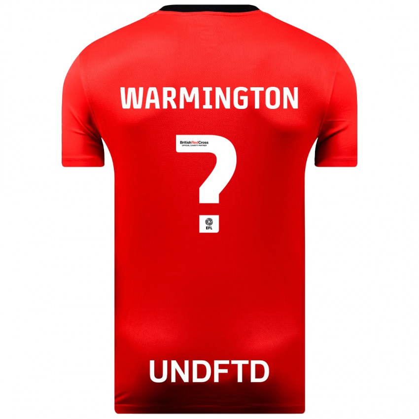 Homem Camisola Tyrese Warmington #0 Vermelho Alternativa 2023/24 Camisa Brasil