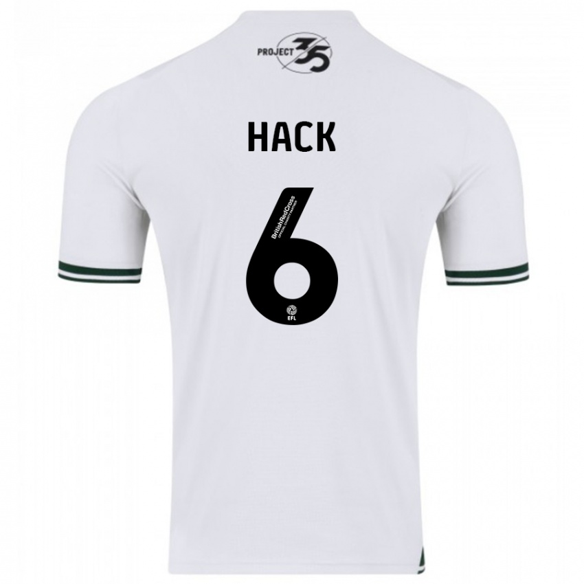 Homem Camisola Lucy Hack #6 Branco Alternativa 2023/24 Camisa Brasil