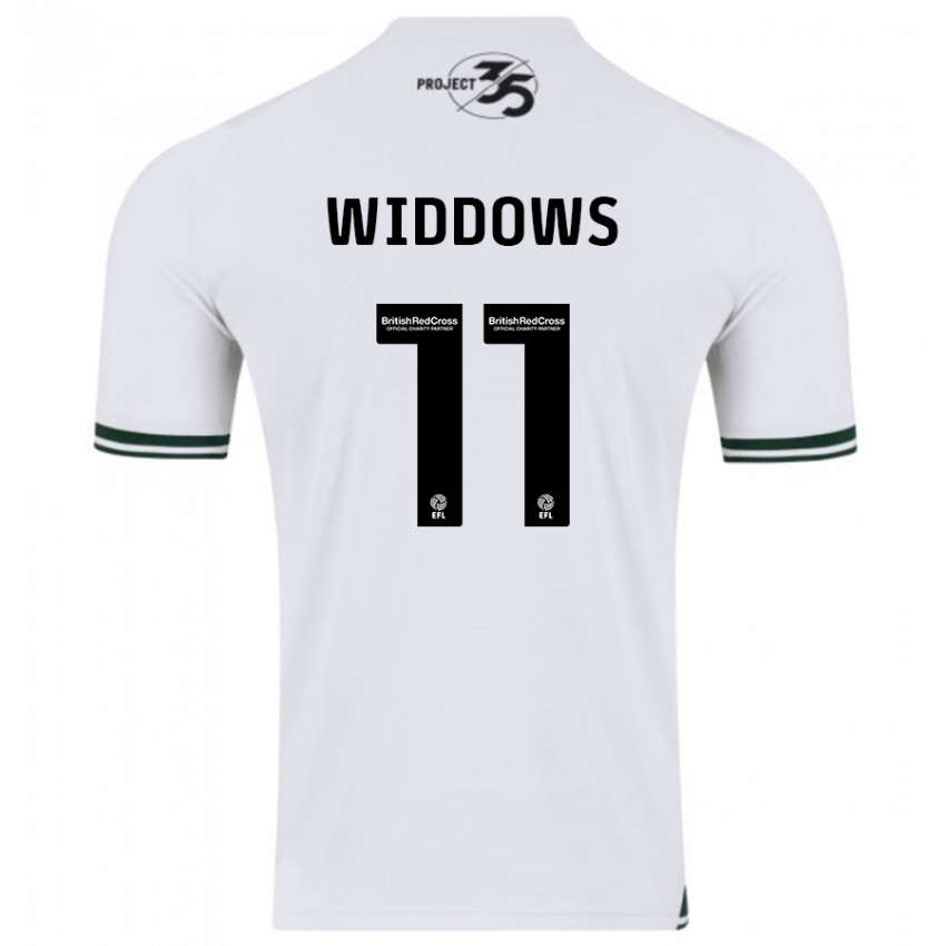 Homem Camisola Jade Widdows #11 Branco Alternativa 2023/24 Camisa Brasil