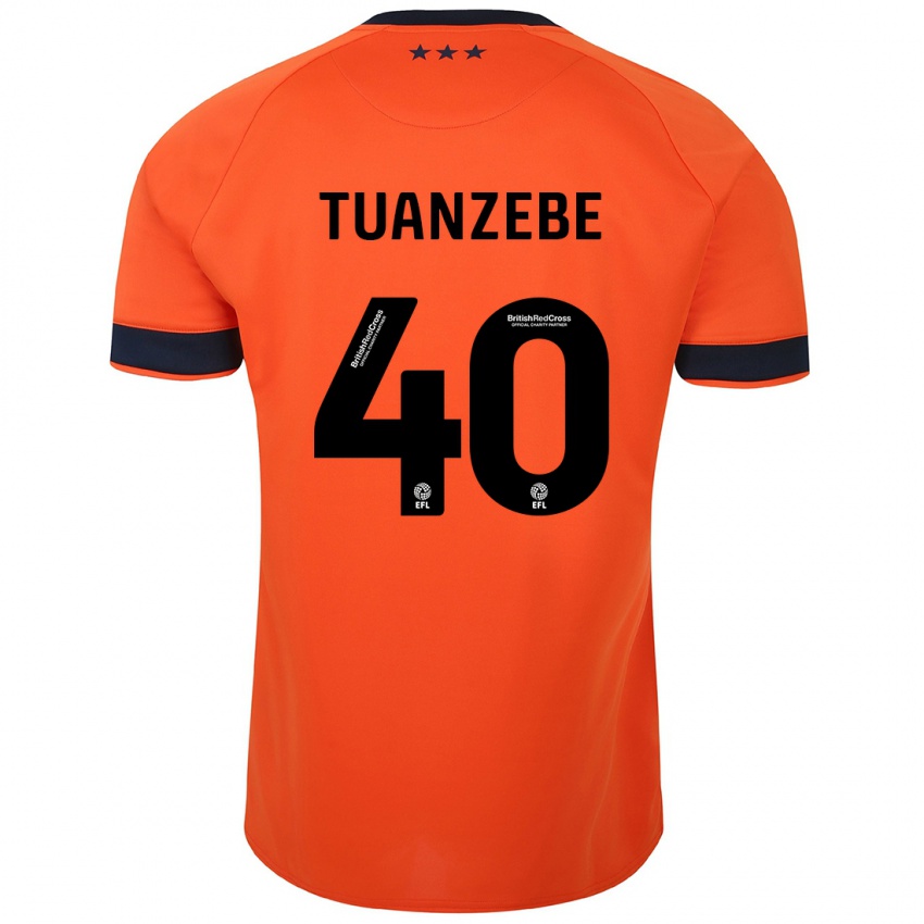 Homem Camisola Axel Tuanzebe #40 Laranja Alternativa 2023/24 Camisa Brasil