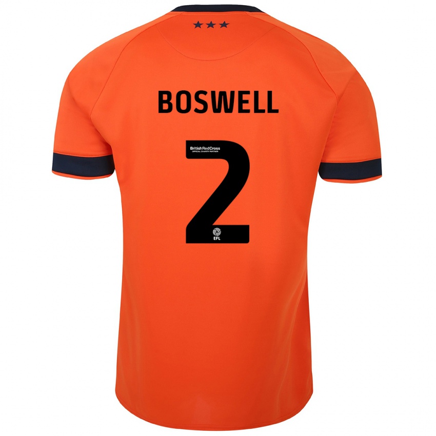 Homem Camisola Maria Boswell #2 Laranja Alternativa 2023/24 Camisa Brasil