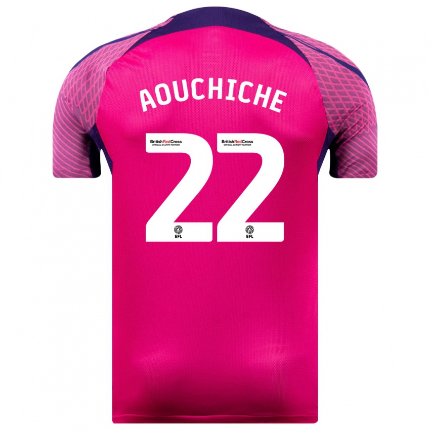 Homem Camisola Adil Aouchiche #22 Roxo Alternativa 2023/24 Camisa Brasil