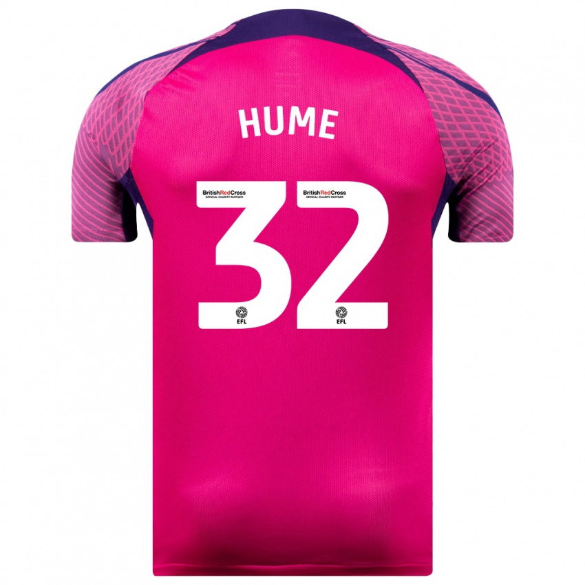 Homem Camisola Trai Hume #32 Roxo Alternativa 2023/24 Camisa Brasil