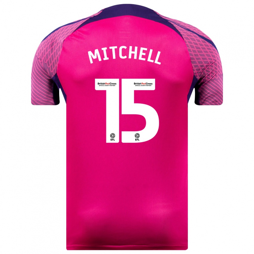 Homem Camisola Cuba Mitchell #15 Roxo Alternativa 2023/24 Camisa Brasil