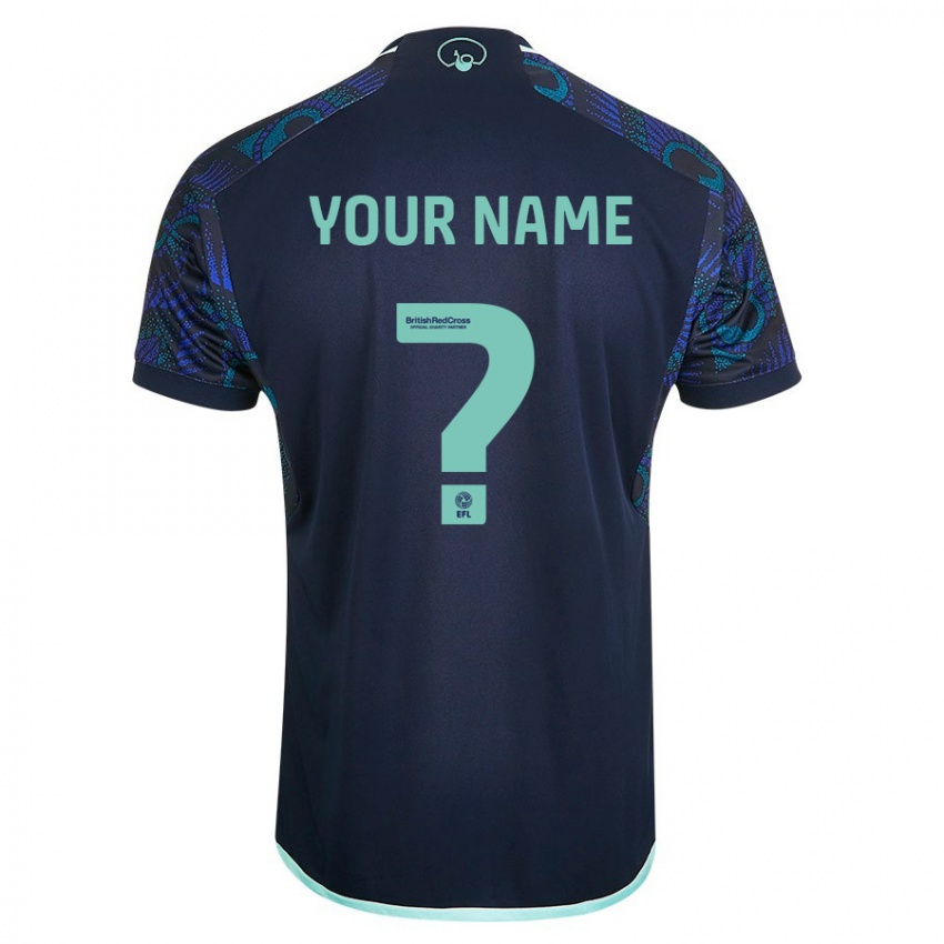 Homem Camisola Seu Nome #0 Azul Alternativa 2023/24 Camisa Brasil