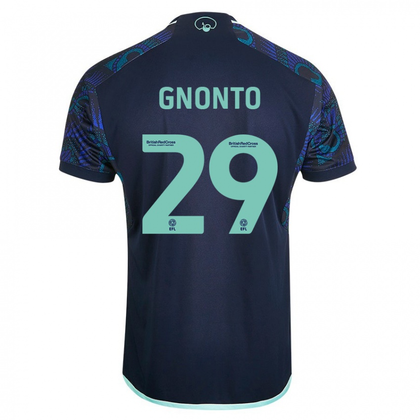 Homem Camisola Wilfried Gnonto #29 Azul Alternativa 2023/24 Camisa Brasil