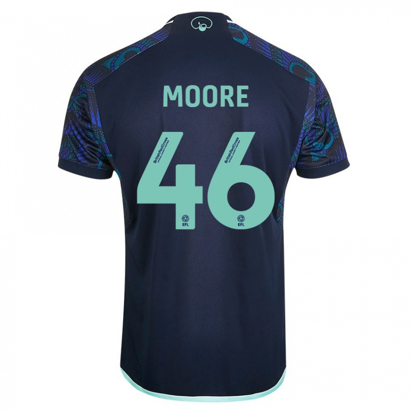 Homem Camisola Kris Moore #46 Azul Alternativa 2023/24 Camisa Brasil