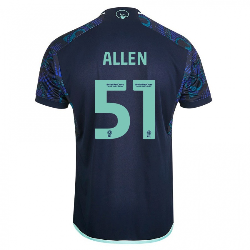 Homem Camisola Charlie Allen #51 Azul Alternativa 2023/24 Camisa Brasil