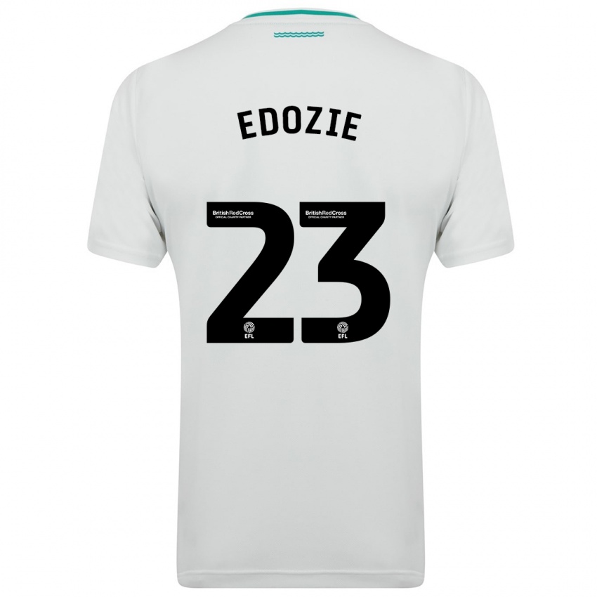 Homem Camisola Samuel Edozie #23 Branco Alternativa 2023/24 Camisa Brasil