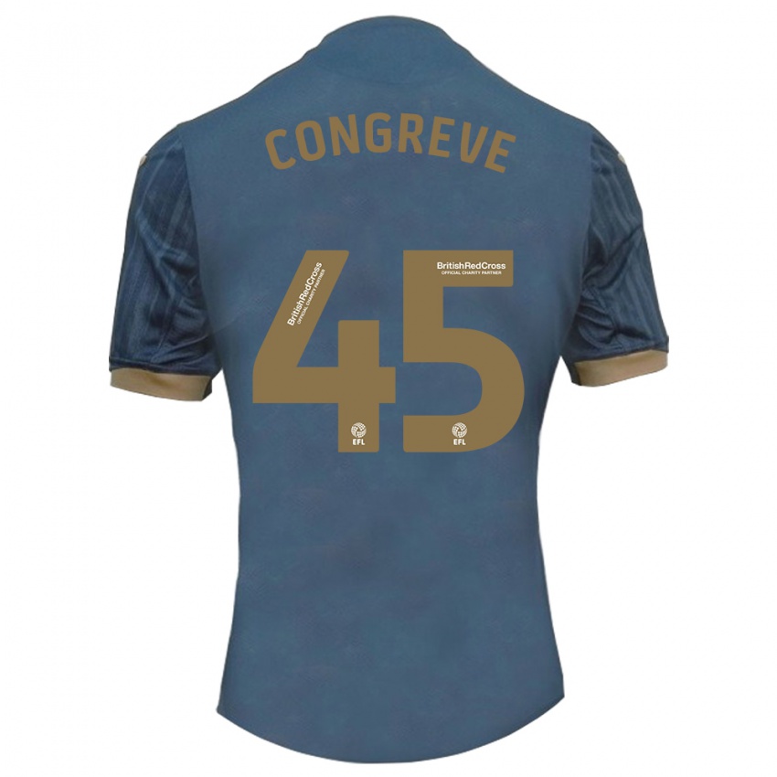 Homem Camisola Cameron Congreve #45 Azul-Petróleo Escuro Alternativa 2023/24 Camisa Brasil