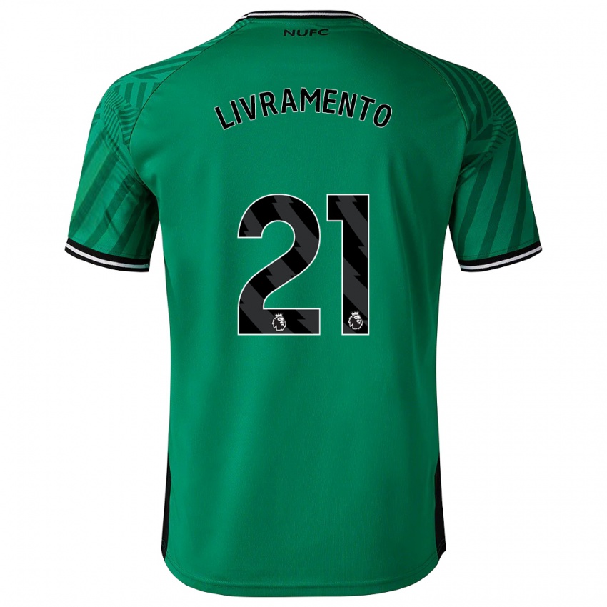 Homem Camisola Tino Livramento #21 Verde Alternativa 2023/24 Camisa Brasil