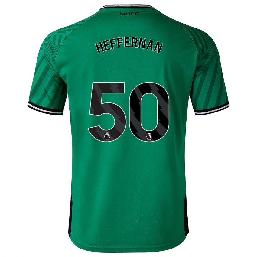 Homem Camisola Cathal Heffernan #50 Verde Alternativa 2023/24 Camisa Brasil