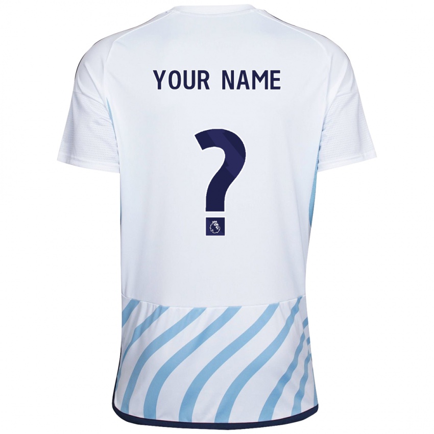 Homem Camisola Seu Nome #0 Branco Azul Alternativa 2023/24 Camisa Brasil