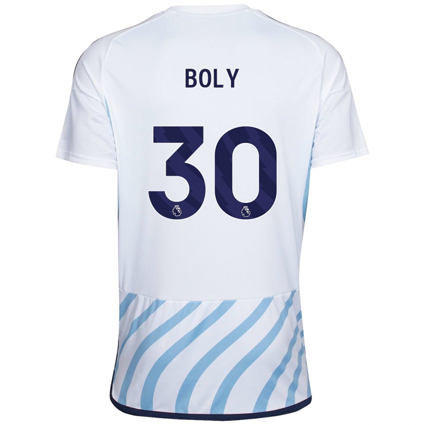 Homem Camisola Willy Boly #30 Branco Azul Alternativa 2023/24 Camisa Brasil