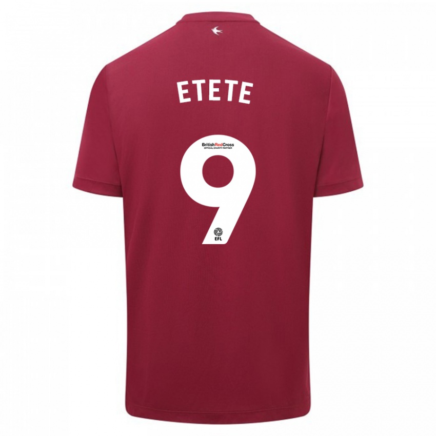 Homem Camisola Kion Etete #9 Vermelho Alternativa 2023/24 Camisa Brasil