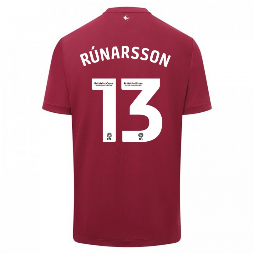 Homem Camisola Runar Alex Runarsson #13 Vermelho Alternativa 2023/24 Camisa Brasil