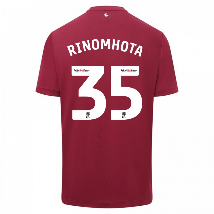Homem Camisola Andy Rinomhota #35 Vermelho Alternativa 2023/24 Camisa Brasil