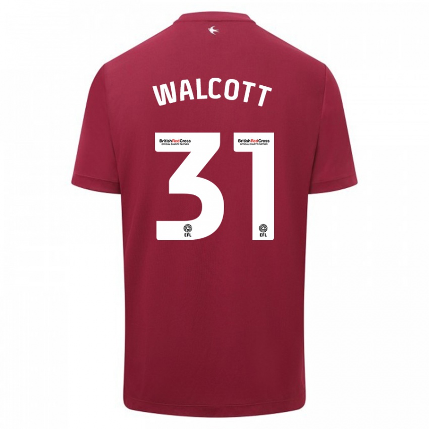 Homem Camisola Malachi Fagan Walcott #31 Vermelho Alternativa 2023/24 Camisa Brasil