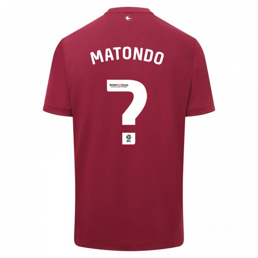 Homem Camisola Japhet Matondo #0 Vermelho Alternativa 2023/24 Camisa Brasil