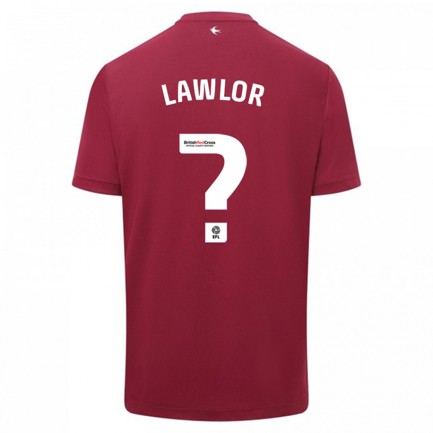 Homem Camisola Dylan Lawlor #0 Vermelho Alternativa 2023/24 Camisa Brasil