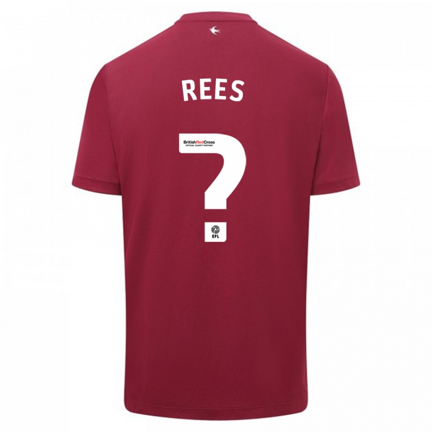 Homem Camisola Osian Rees #0 Vermelho Alternativa 2023/24 Camisa Brasil