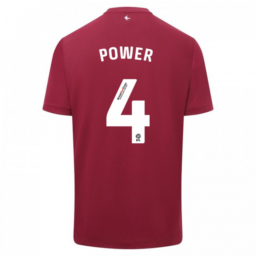 Homem Camisola Hannah Power #4 Vermelho Alternativa 2023/24 Camisa Brasil