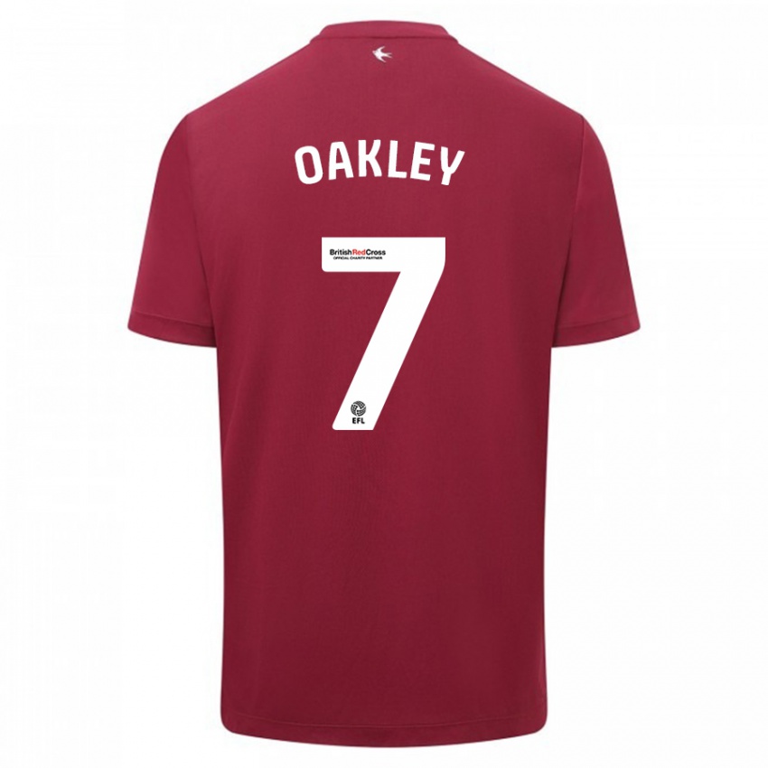 Homem Camisola Rhianne Oakley #7 Vermelho Alternativa 2023/24 Camisa Brasil