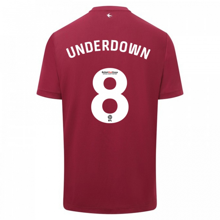 Homem Camisola Kanisha Underdown #8 Vermelho Alternativa 2023/24 Camisa Brasil