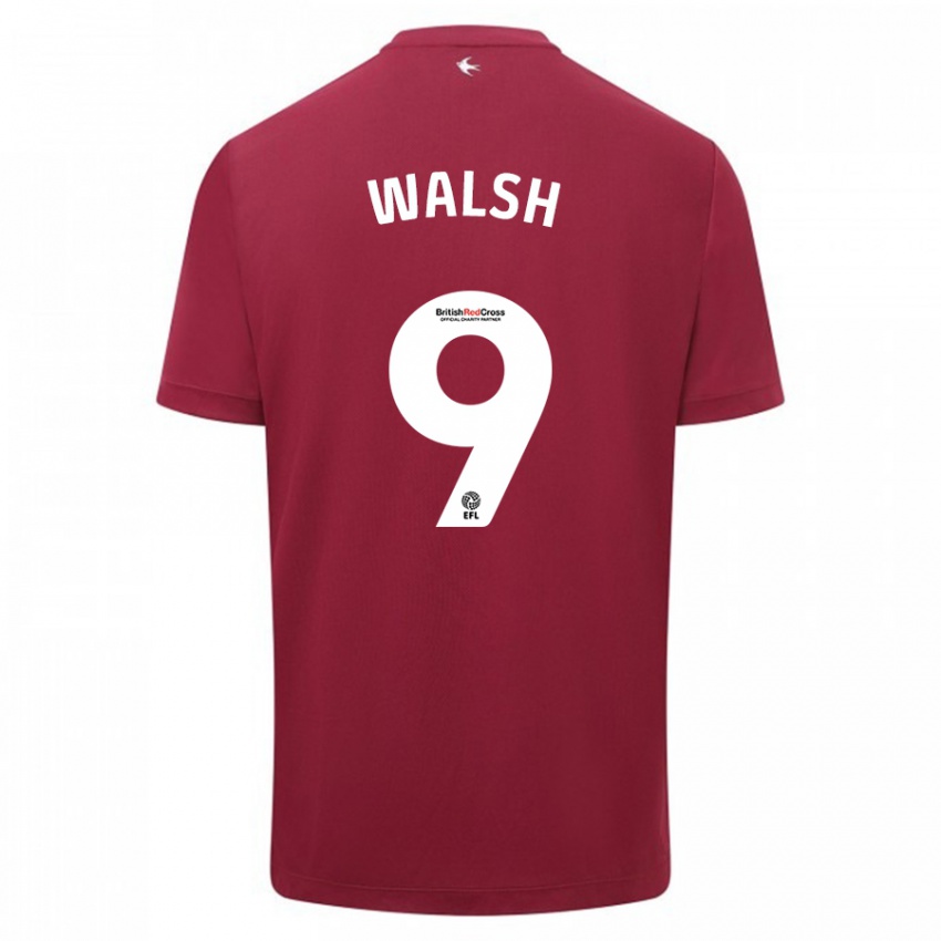 Homem Camisola Catherine Walsh #9 Vermelho Alternativa 2023/24 Camisa Brasil