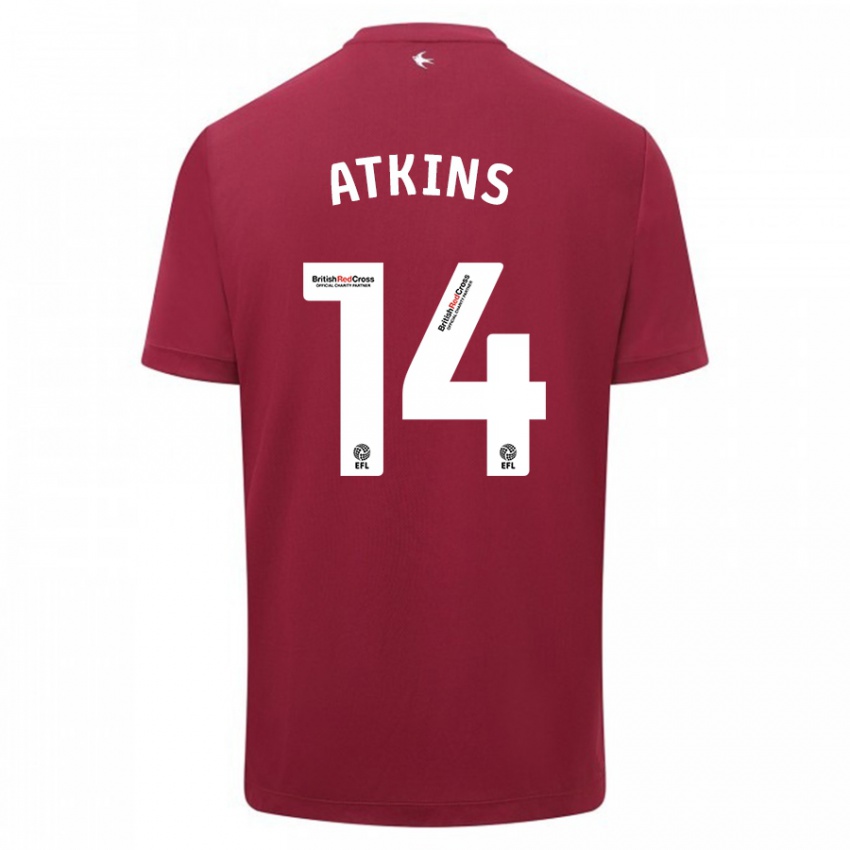 Homem Camisola Zoe Atkins #14 Vermelho Alternativa 2023/24 Camisa Brasil
