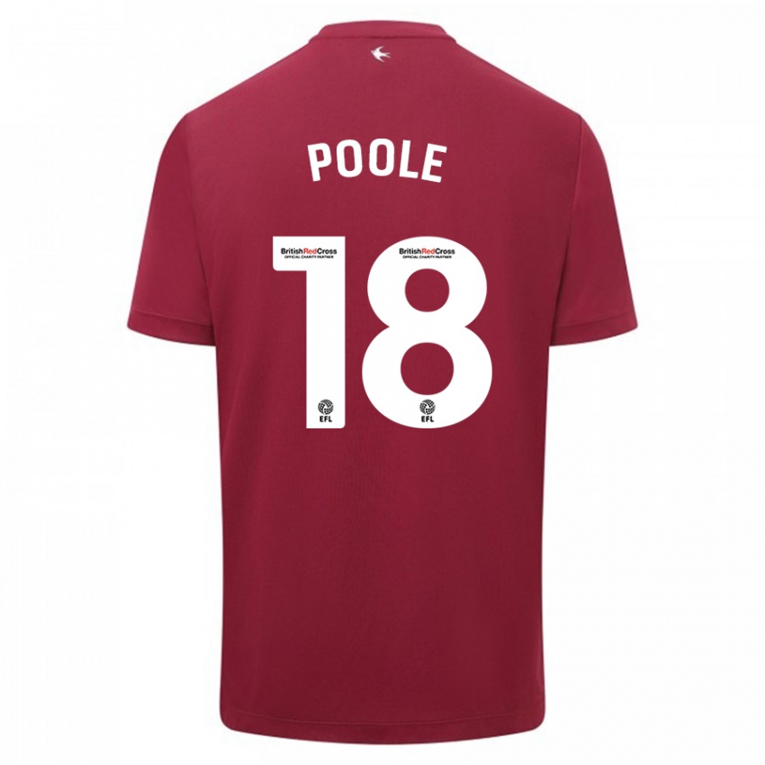 Homem Camisola Phoebie Poole #18 Vermelho Alternativa 2023/24 Camisa Brasil