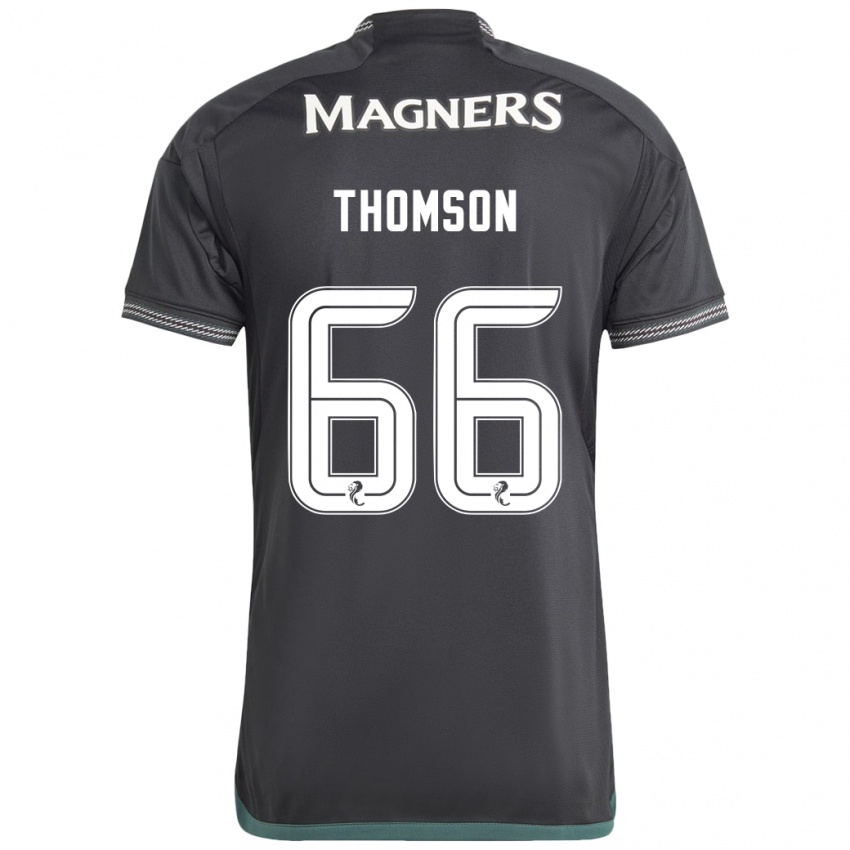 Homem Camisola Corey Thomson #66 Preto Alternativa 2023/24 Camisa Brasil