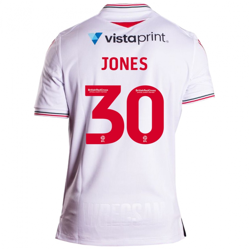 Homem Camisola James Jones #30 Branco Alternativa 2023/24 Camisa Brasil