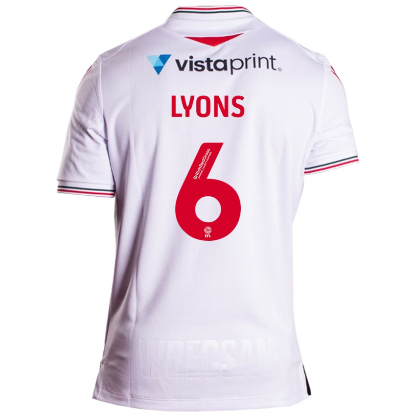 Homem Camisola Lauryn Lyons #6 Branco Alternativa 2023/24 Camisa Brasil