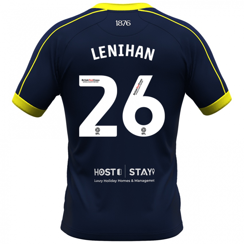 Homem Camisola Darragh Lenihan #26 Marinha Alternativa 2023/24 Camisa Brasil