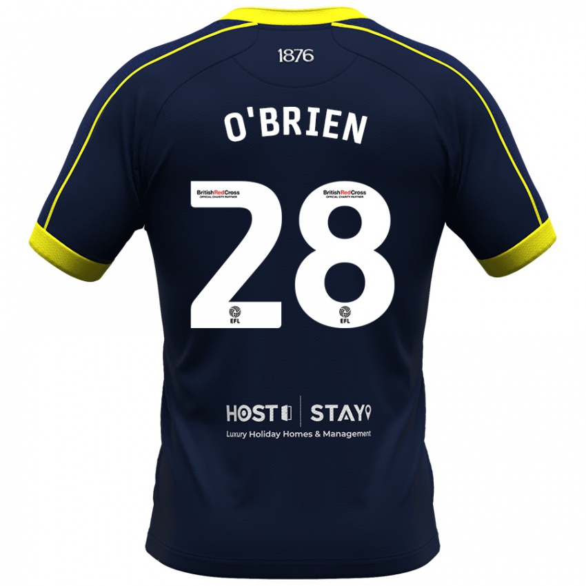 Homem Camisola Lewis O'brien #28 Marinha Alternativa 2023/24 Camisa Brasil