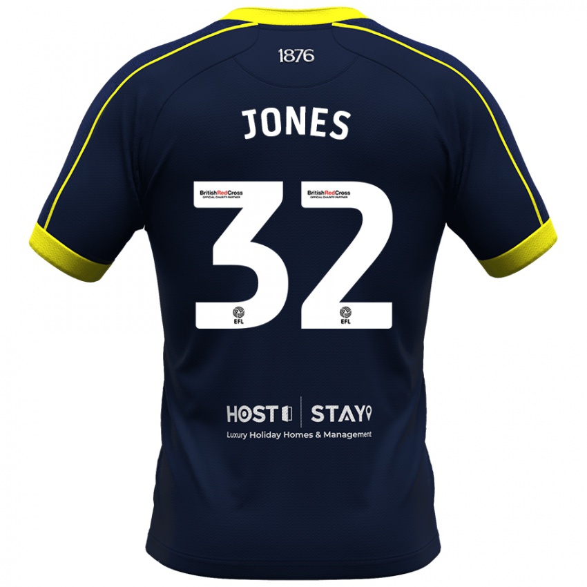 Homem Camisola Jamie Jones #32 Marinha Alternativa 2023/24 Camisa Brasil