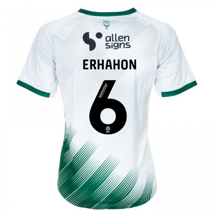 Homem Camisola Ethan Erhahon #6 Branco Alternativa 2023/24 Camisa Brasil