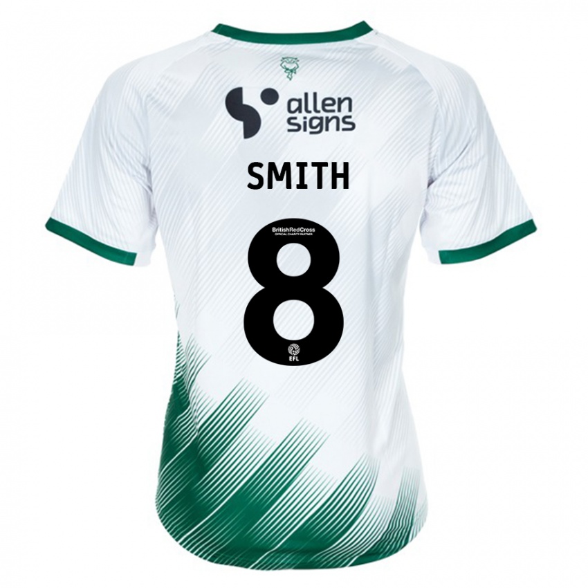 Homem Camisola Alistair Smith #8 Branco Alternativa 2023/24 Camisa Brasil