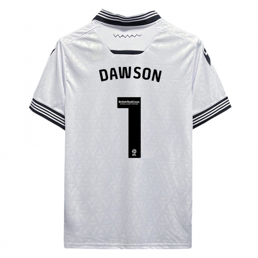 Homem Camisola Cameron Dawson #1 Branco Alternativa 2023/24 Camisa Brasil