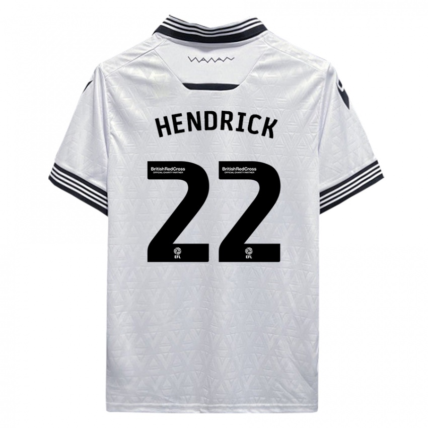 Homem Camisola Jeff Hendrick #22 Branco Alternativa 2023/24 Camisa Brasil