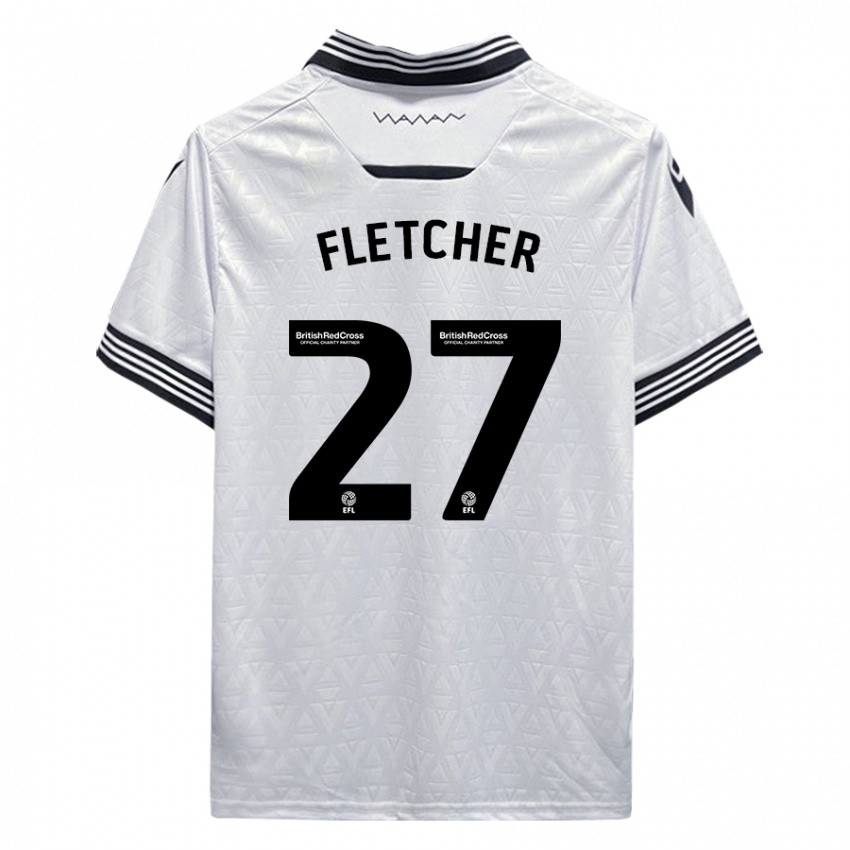 Homem Camisola Ashley Fletcher #27 Branco Alternativa 2023/24 Camisa Brasil