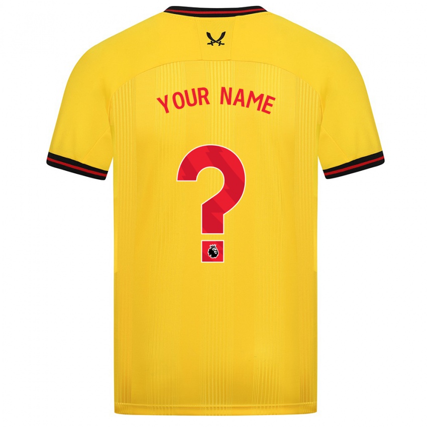 Homem Camisola Seu Nome #0 Amarelo Alternativa 2023/24 Camisa Brasil