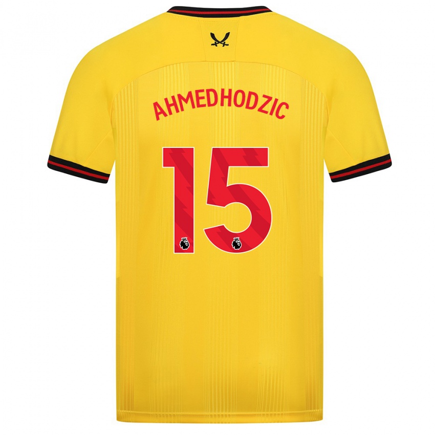 Homem Camisola Anel Ahmedhodzic #15 Amarelo Alternativa 2023/24 Camisa Brasil