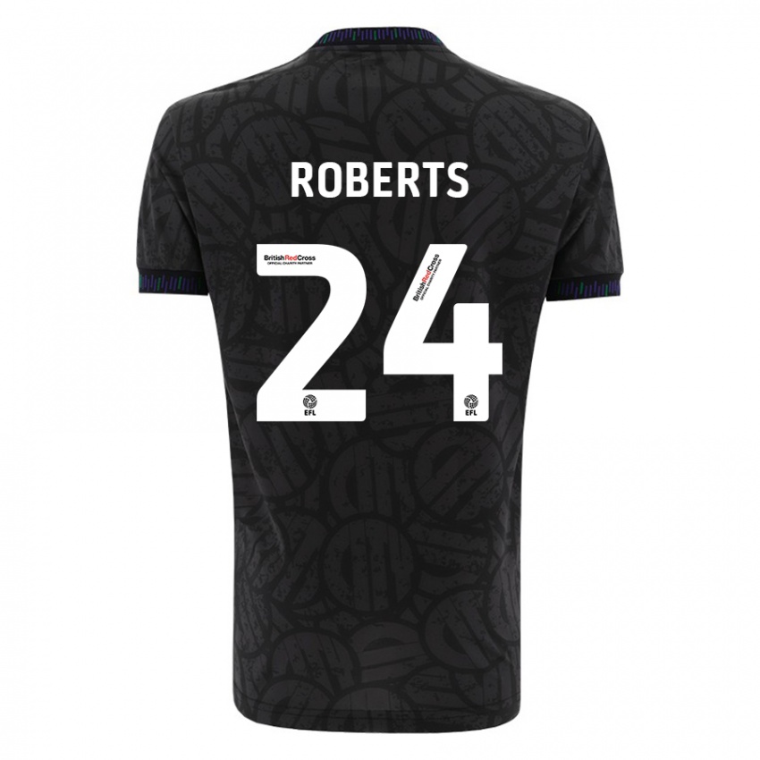 Homem Camisola Haydon Roberts #24 Preto Alternativa 2023/24 Camisa Brasil