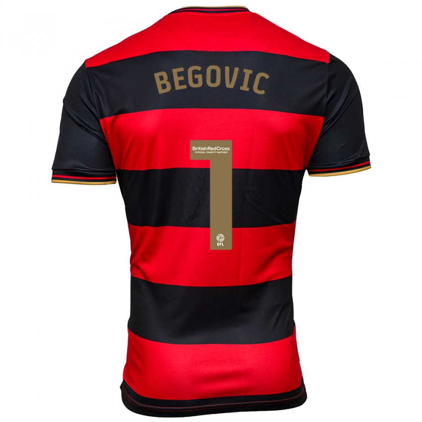 Homem Camisola Asmir Begovic #1 Preto Vermelho Alternativa 2023/24 Camisa Brasil