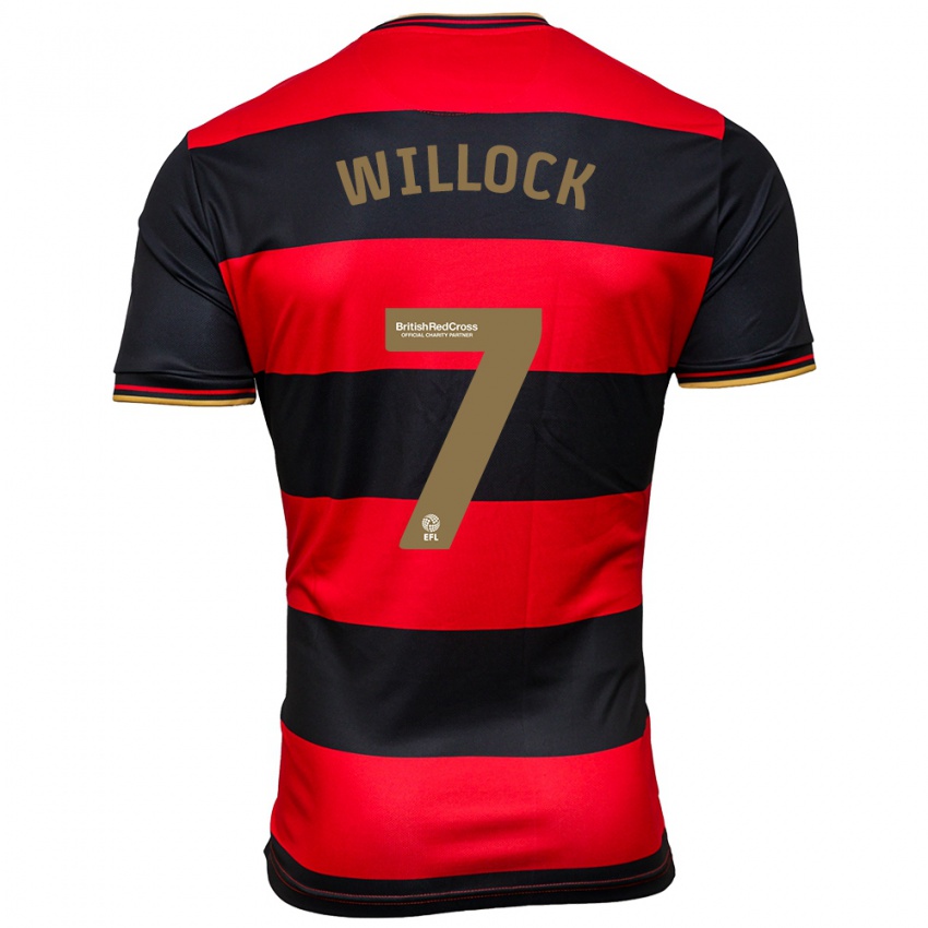 Homem Camisola Chris Willock #7 Preto Vermelho Alternativa 2023/24 Camisa Brasil